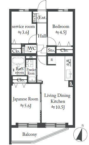 ネオコーポ金町109間取図