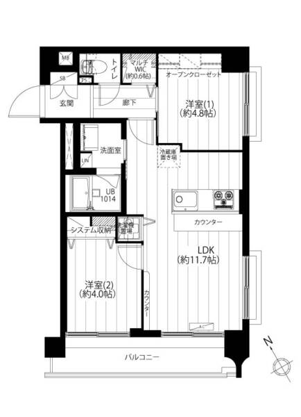 大塚アーチェリーマンション405間取図