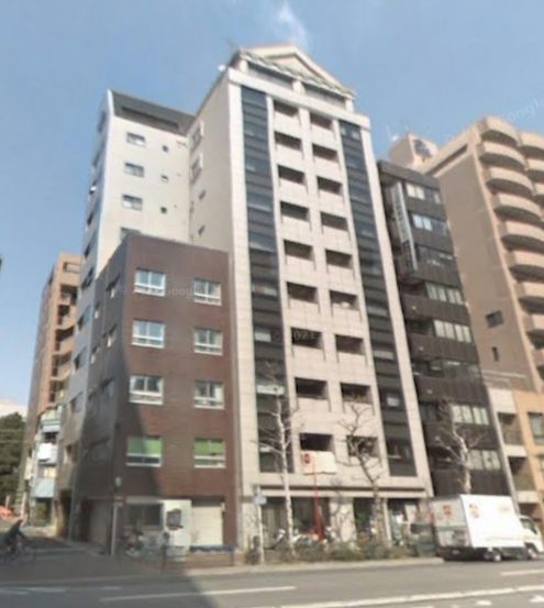 日本橋浜町公園グランドハイツ外観２｜日本橋浜町公園グランドハイツは昭和63年築、11階建てのマンションです。