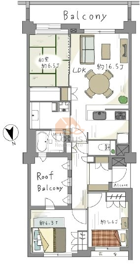 レクセル荻窪208間取図