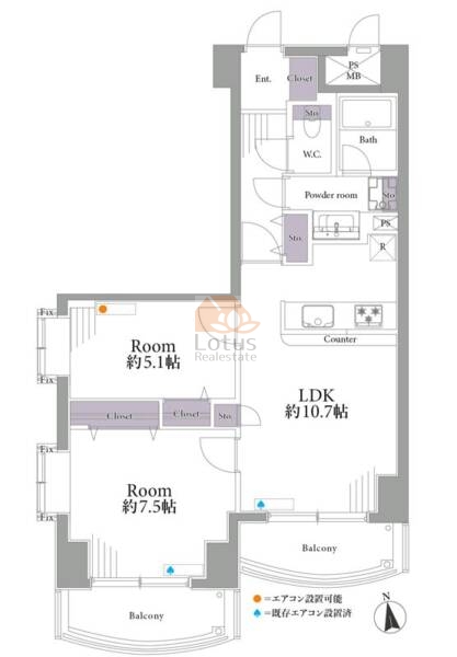 ビクセル西日暮里702間取図