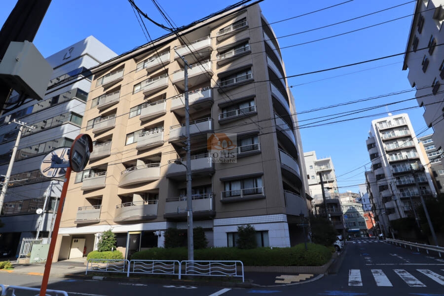 アルシェ新大橋外観1｜アルシェ新大橋は、平成9年築、8階建てのマンションです。