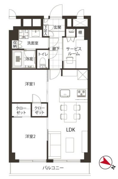 小石川安藤坂東方マンション323間取図