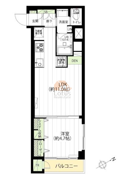 パークサイドマンション高円寺503間取図