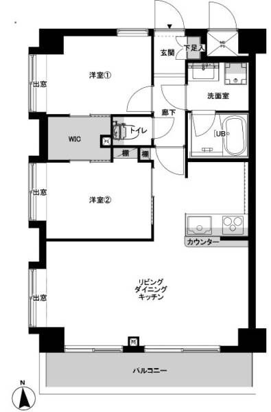 セザール堀切菖蒲園301間取図