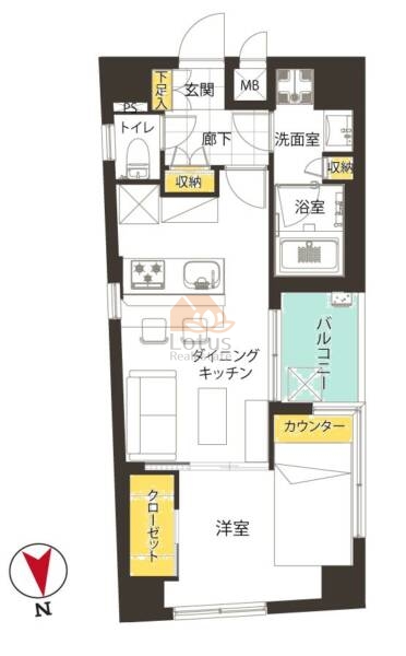 スパシエ新中野カステール601間取図