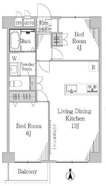 御徒町グリーンプラザ402間取図