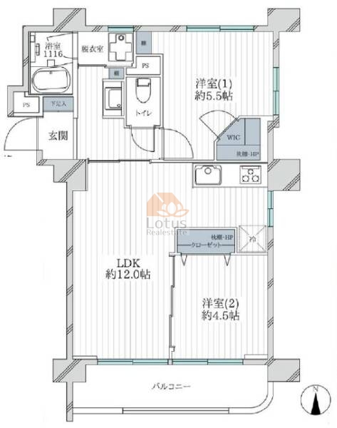 キャッスルマンション武蔵関202間取図