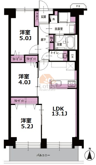 東陽町スカイハイツ810間取図