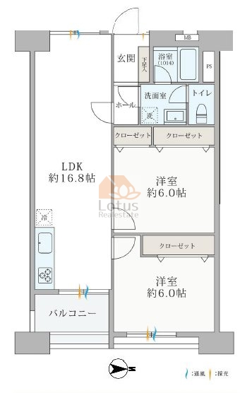 大森駅前住宅1305間取図