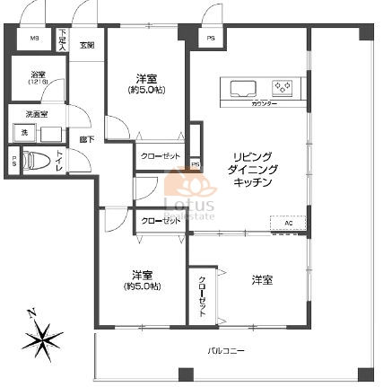 セントラルマンション西新井604間取図