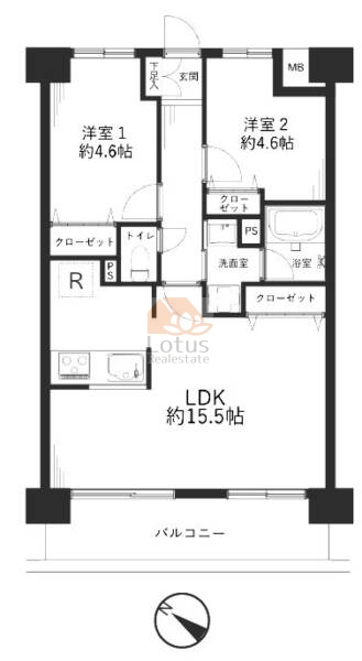 メッツ立石302間取図