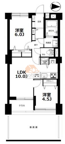 ダイアパレス方南町102間取図