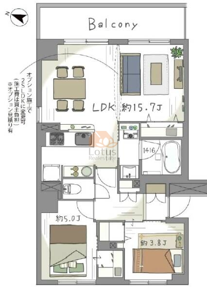 エクセル荻窪西314間取図