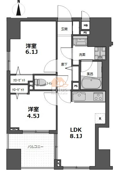 ルピナス新御徒町403間取図