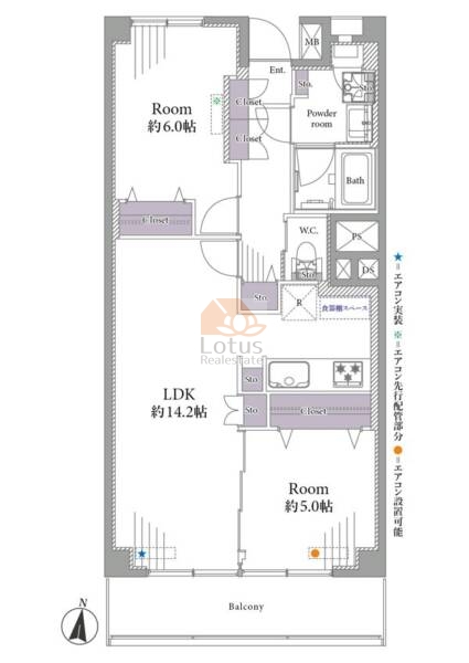 マンションニュー清澄1205間取図