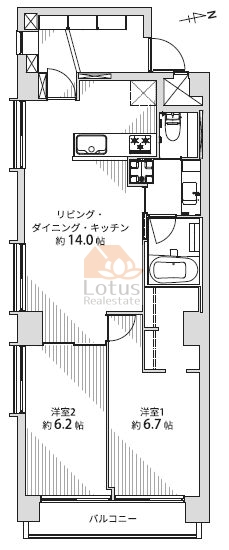 メゾン青山303間取図