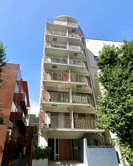 ドメイン広尾外観２｜ドメイン広尾は、平成16年築、8階建てのマンションです。