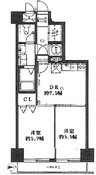 ライオンズプラザ亀戸302間取図