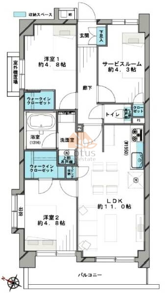 レーベンハイム西新井309間取図