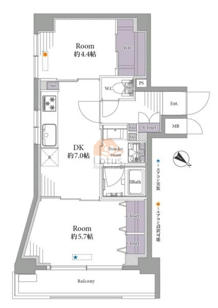 朝日プラザ八広705間取図