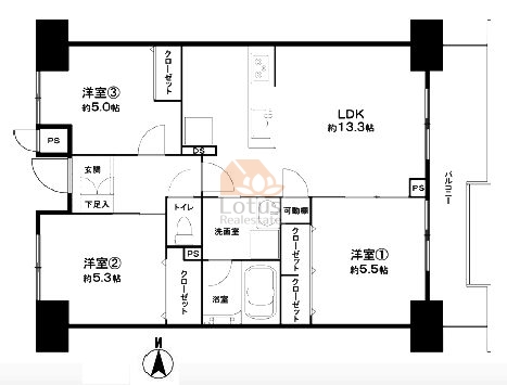 綾瀬プルミエ1119間取図