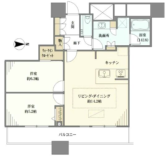 ラクシア品川ポルトチッタ12階間取図