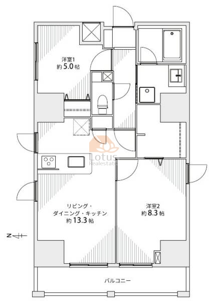 メイングランディア浅草901間取図