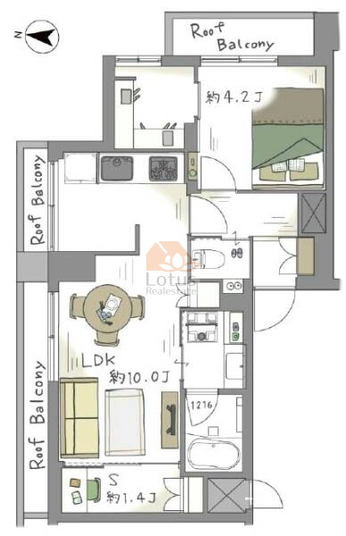 トーア飛鳥山マンション502間取図