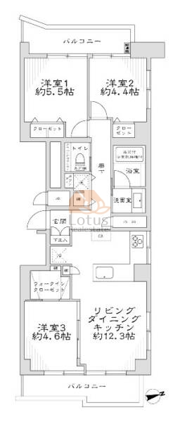 目黒グレースマンション801間取図