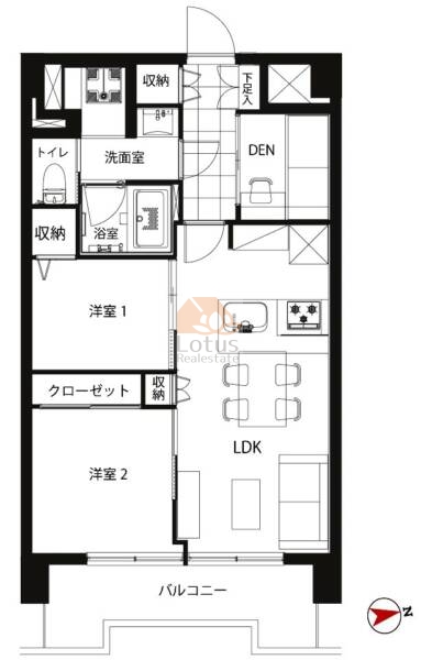 パラスト芦花公園703間取図