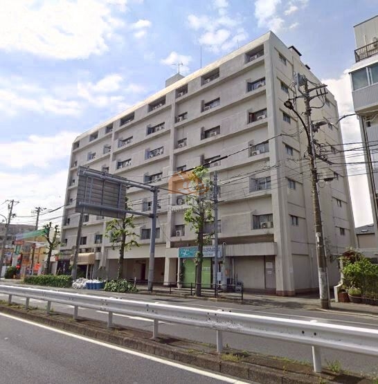 ライオンズマンション等々力外観３｜ライオンズマンション等々力は昭和46年築、7階建てのマンションです。