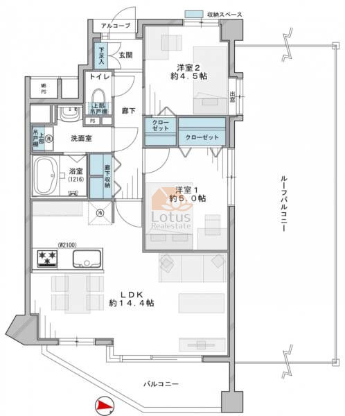 グリーンパーク水元8403間取図