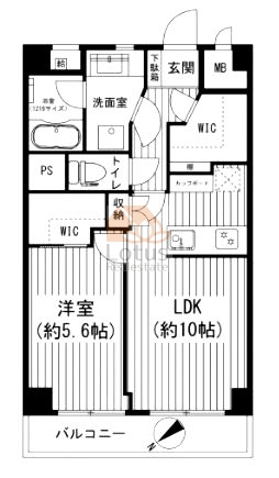 秀和第2南平台レジデンス518間取図