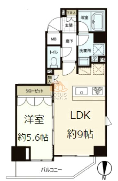 ハーモニーレジデンス両国ウォーターフロント501間取図