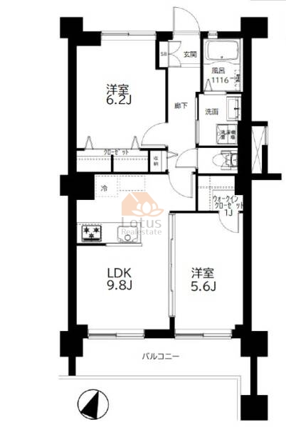 杉並コーポラス210間取図