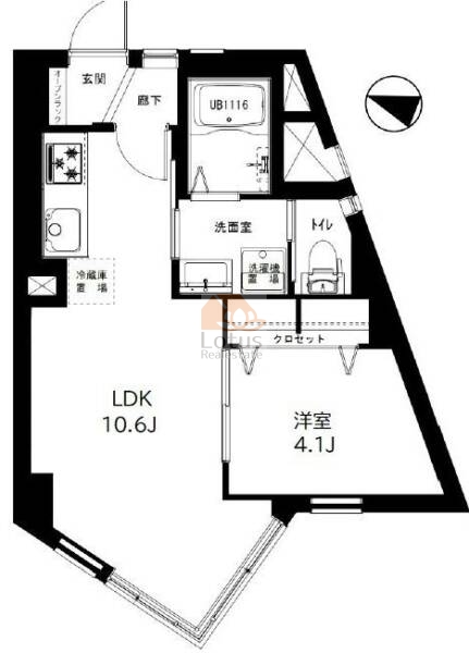 近鉄柏木ハイツ214間取図