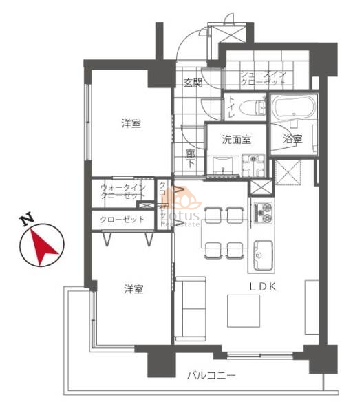 モナーク根岸501間取図