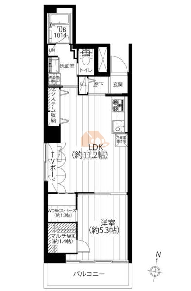 ダイアパレス真砂901間取図