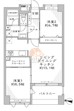 グリーンコーポ東高円寺311間取図