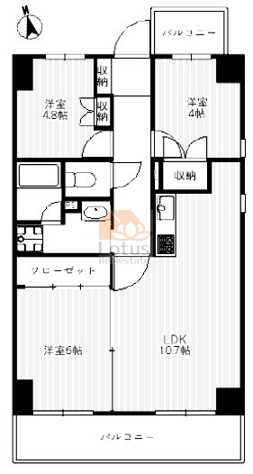 サニーハウス木場公園906間取図