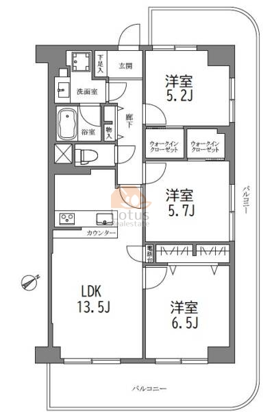 メゾン葛西1階間取図