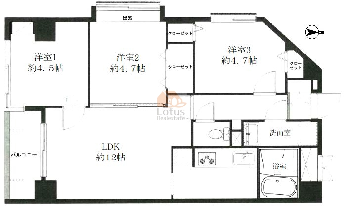 アールベルグ井荻101間取図