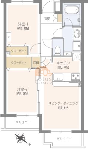 ビアンヌール白鷺311間取図