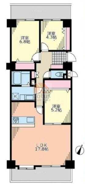 ルネ門前仲町616間取図