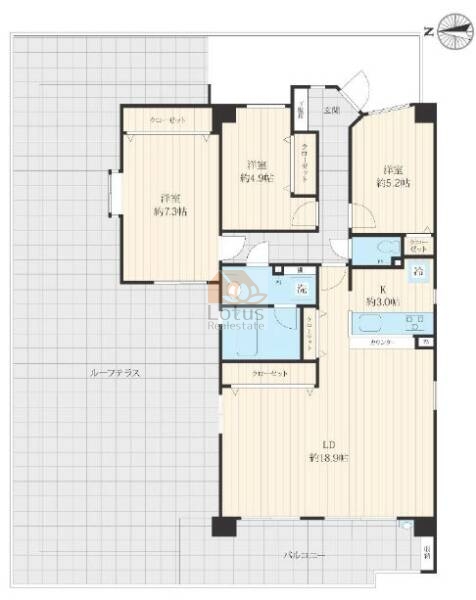 セルテシティオ亀有501間取図