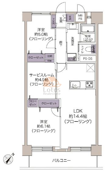 シティコープ西葛西502間取図