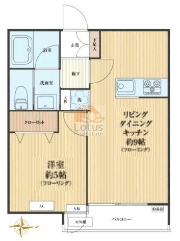 コガネハイム３階間取図