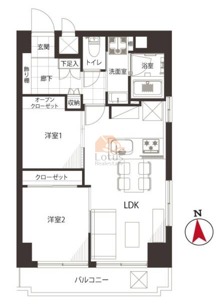 サンハイツ両国201間取図