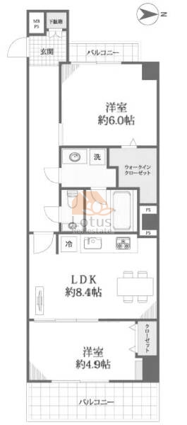 平河町リリエンハイム603間取図